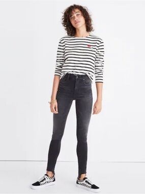 Madewell 10" High-Rise Skinny Jeans Step-Hem Edition Size 25